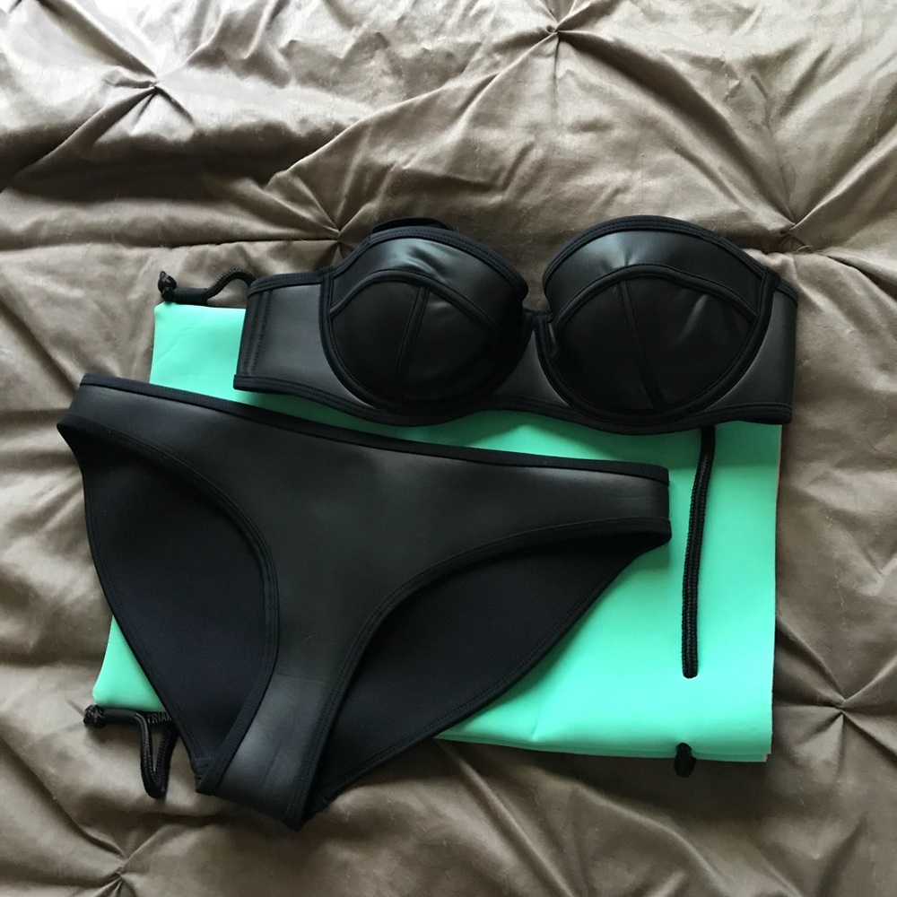 Triangl Leather Bathing suit BOTTOMS ONLY